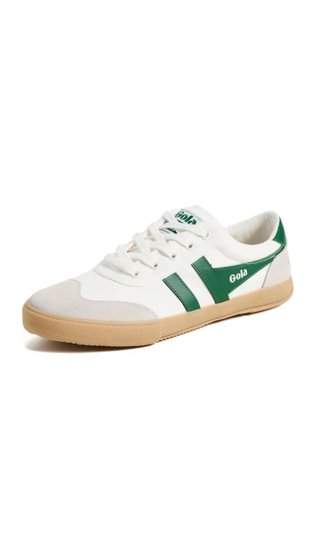 Gola Women's Badminton Fashion Sneakers, Off White Green Gum, 4 UK - Image 1