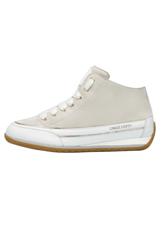 Candice Cooper Janis Mid Strip S, Women's Lace-Up Shoes, Cream White, 4.5 UK
