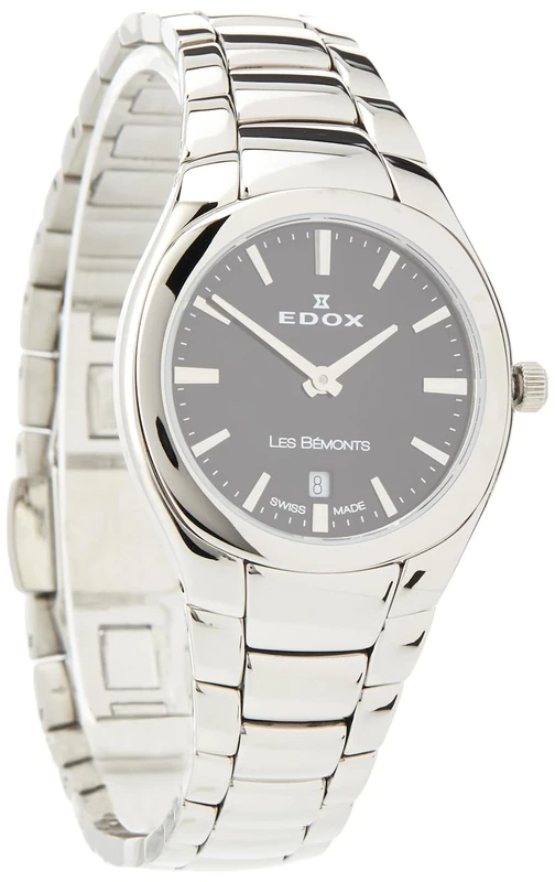 EDOX Les Bemonts Ladies Analog Watch 30mm Silver - Mid-39041 3ATM - Image 1