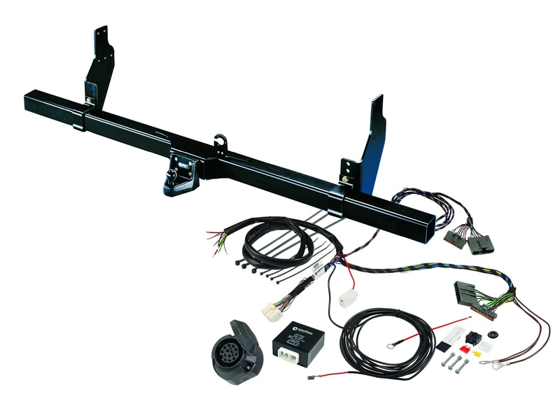 Westfalia Trailer Hitch 4-Hole Including Ball Plate for Opel Movano C (10/21-), Peugeot Boxer (02/11-), Fiat Ducato (02/11-), Citroën Jumper (02/11-) All Boxes Including 13-Pin Vehicle-Specific