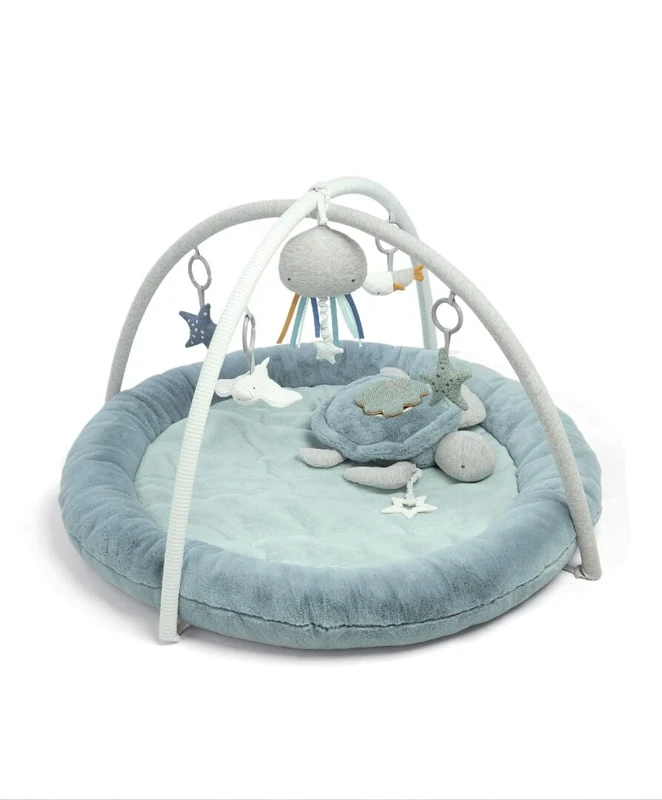 Mamas & Papas Interactive Activity Baby Playmat & Gym , Welcome to The World, Blue
