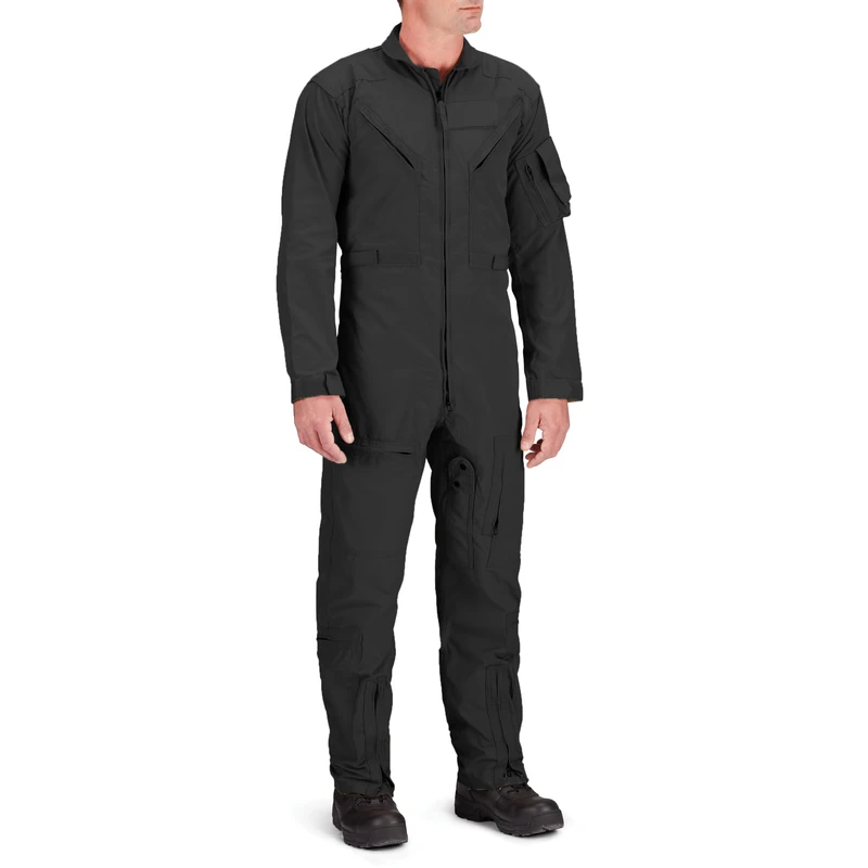 Propper Men's Poly Cotton Twill 27/P Flyers Coverall Jumpsuit, Black, M