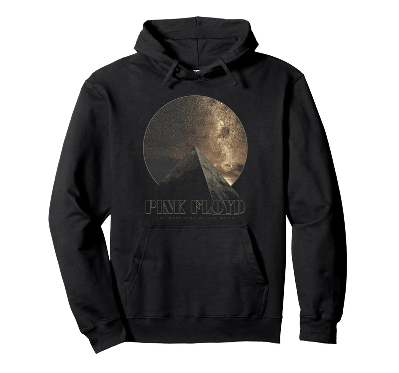 Pink Floyd The Dark Side of the Moon Pyramid Circle Pullover Hoodie - Image 1