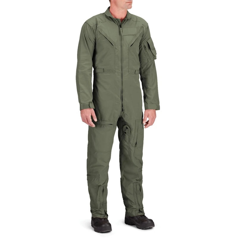 Propper Men's Poly Cotton Twill 27/P Flyers Coverall Jumpsuit, Freedom Green, Medium Long