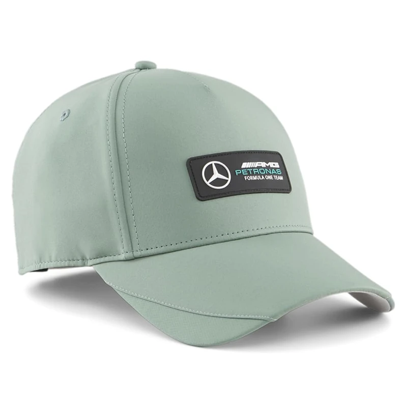 PUMA Mercedes AMG Petronas F1 Team Logo Adjustable Snapback Hat, Green, One Size