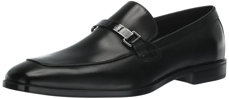 GUESS Hisoko Men's Loafer, Black 001, 31.0 cm