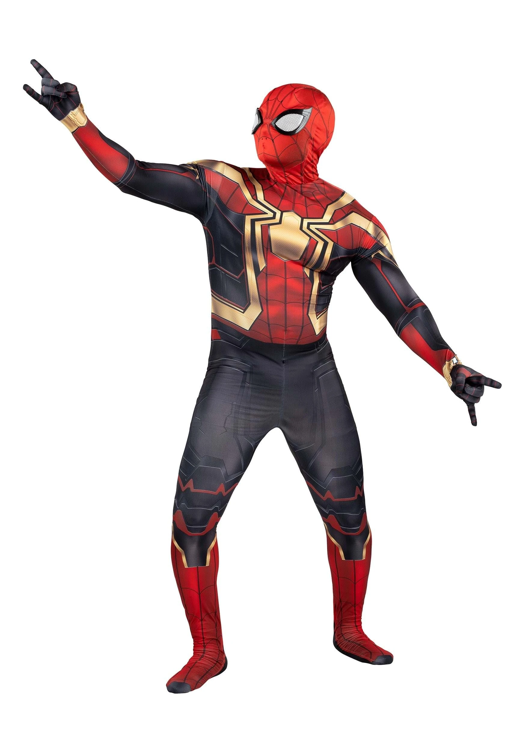 Spider-Man No Way Home Adult Spider-Man Integrated Zentai Suit Costume X-Large