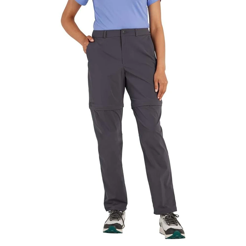 Marmot Women's Arch Rock Convertible Pant, Breathable Zip-Off Trekking Pants, Water-Repellent Hiking Trousers, Long Trousers with Detachable Legs, Dark Steel, 04