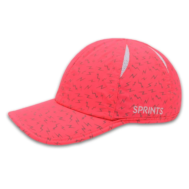 Sprints Race Day Performance Running Cap | The Lightweight, Quick Dry, Sport Hat, One Size, Unisex, Neon Flash Reflective Pink, One Size