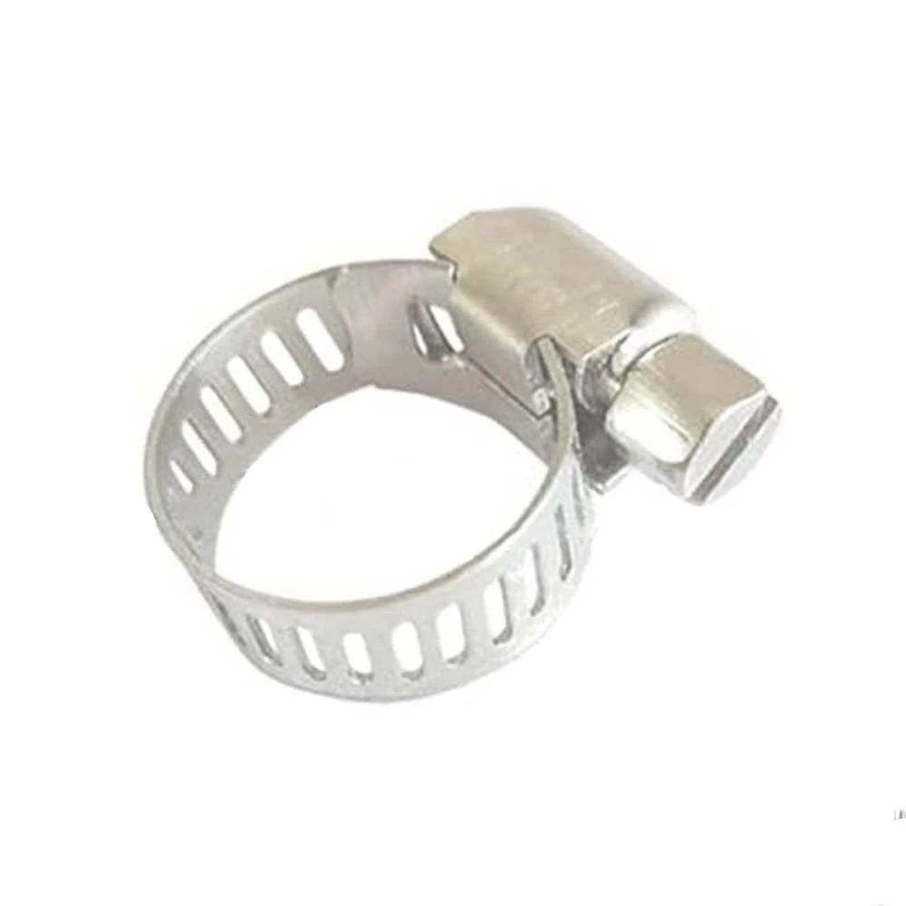 10Pcs Hose Clips 21-38mm Jubilee Clips Adjustable 304 Stainless Steel Hose Clamps Worm Drive Pipes Hose Clamps Clips