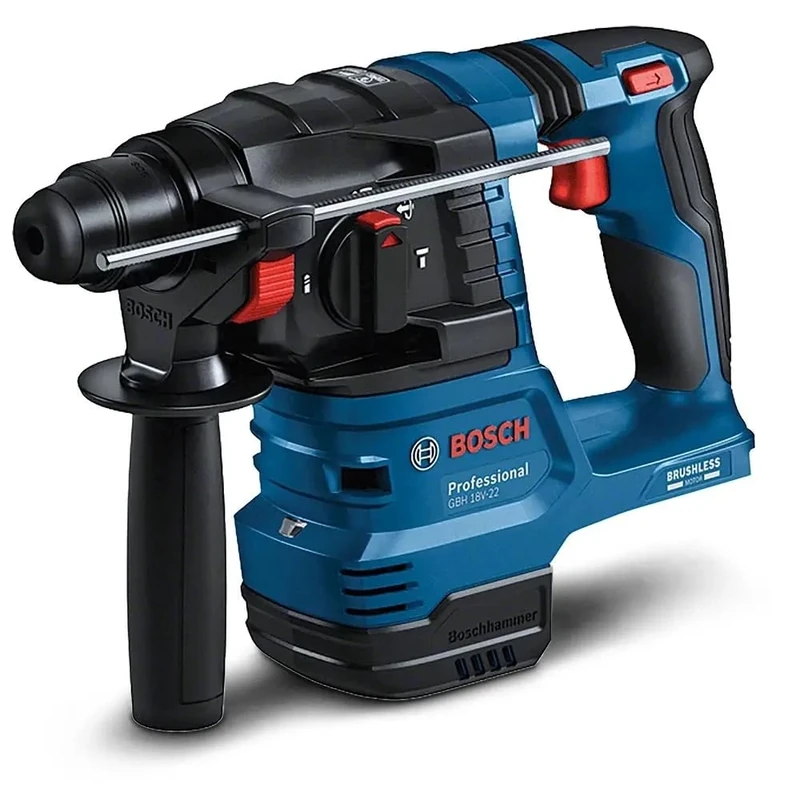 Bosch Professional 18V System Cordless Rotary Hammer GBH 18V-22 (with SDS Plus, Ideal for Drilling 6 mm to 10 mm Holes, Kickback Control and Vibration Control, Without Battery/Charger)