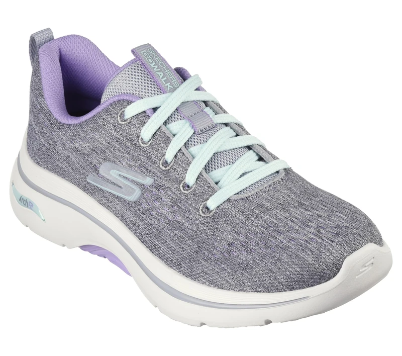 Skechers Womens GO Walk Arch FIT 2.0 Vivid Sunset Gray