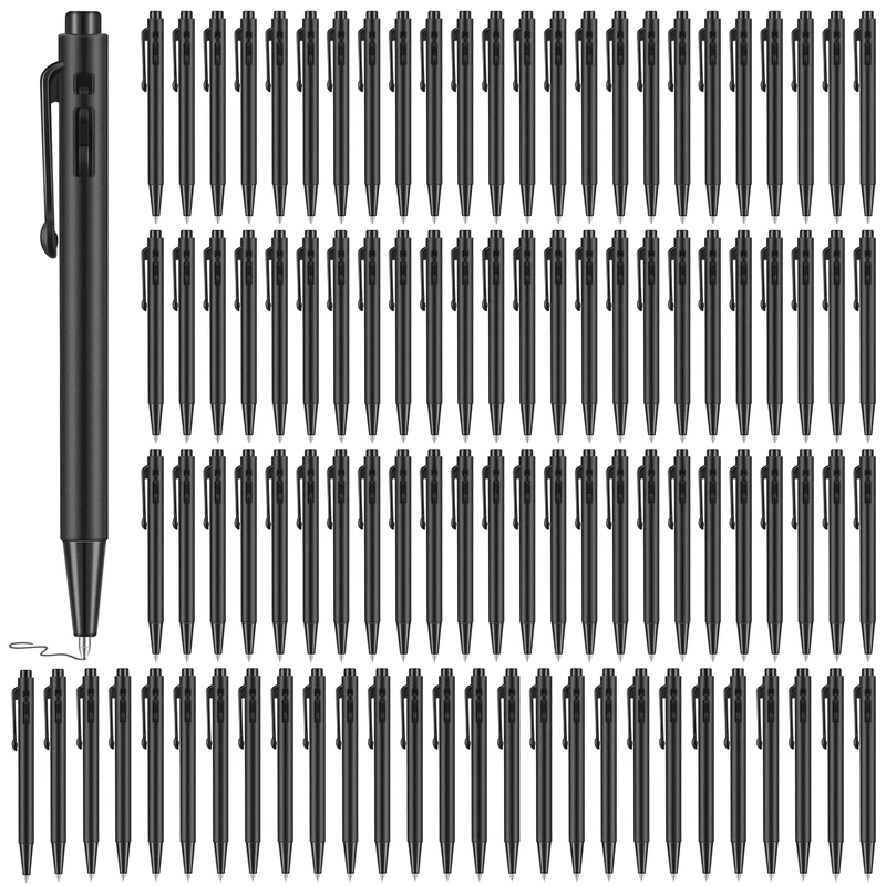 CDOKY 100 Pcs Mini Pen Bulk, Small Retractable Ballpoint Pens, 0.7 mm Fine Point Pens with Clip, Tiny Ink Black Pens, Smooth Writing Rollerball Pens for Pocket Notebook Office School
