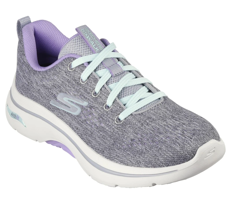 Skechers Womens GO Walk Arch FIT 2.0 Vivid Sunset Gray