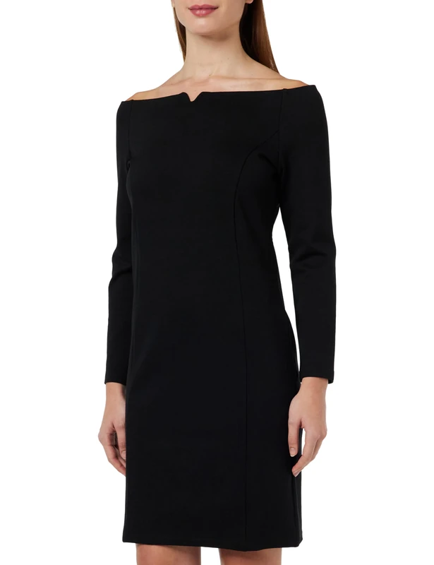 LEOMIA Women's Casual Dress, Black, S