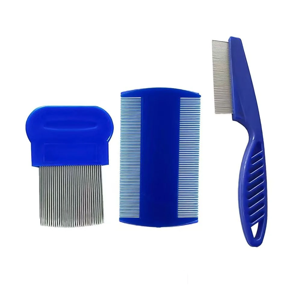 Lice Comb, 3 Pcs Lice Combs, Double Sided Lice Combs, Stainless Steel Tooth Comb, Lice Removal Combs