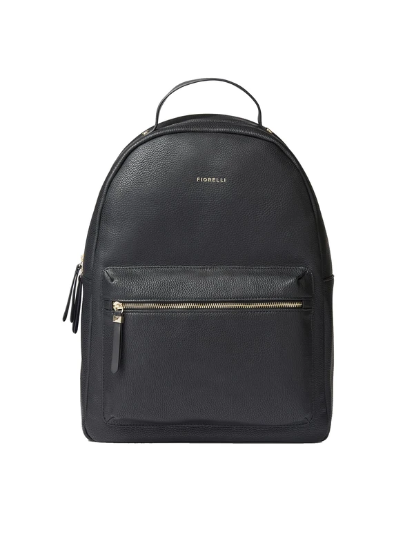 Fiorelli Women's Anouk Large Backpack, Stylish Backpack with Adjustable Straps, Pockets & Padded Laptop Compartment, Black Faux Leather