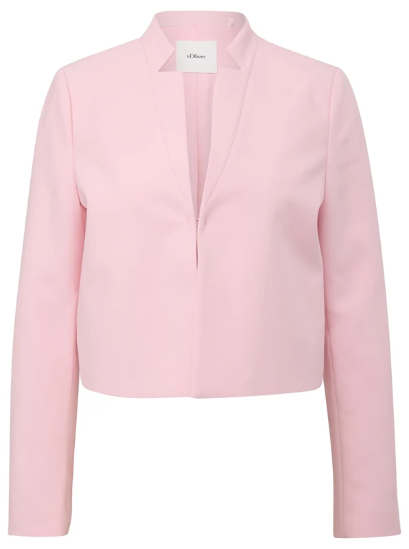 s.Oliver BLACK LABEL Women's 2147835 Cropped Blazer, 4128 Pink, 16