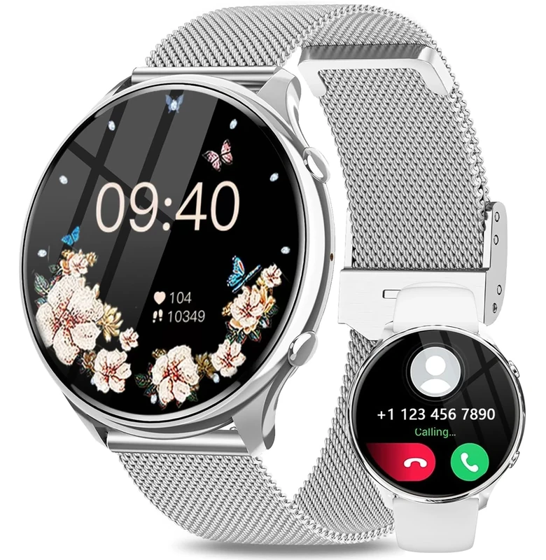 Smart Watch for Women, 1.39" HD Touchscreen Smart Watches Answer/Make Calls, Smartwatch with Heart Rate Sleep Monitor Step Counter, IP67 Waterproof Activity Fitness Tracker for Android IOS