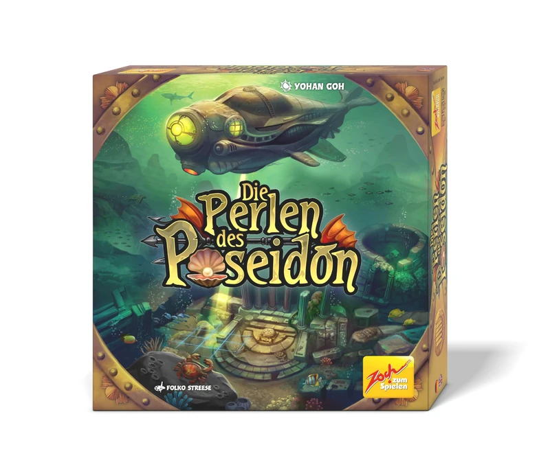 Zoch 601105174 - The Beads of Poseidon (Board Game) - Exciting Family Game from 8 Years for 2-4 Players with Innovative Game Material for Stamping & Puzzles, Approx. 30 Minutes Playing Time - Image 1