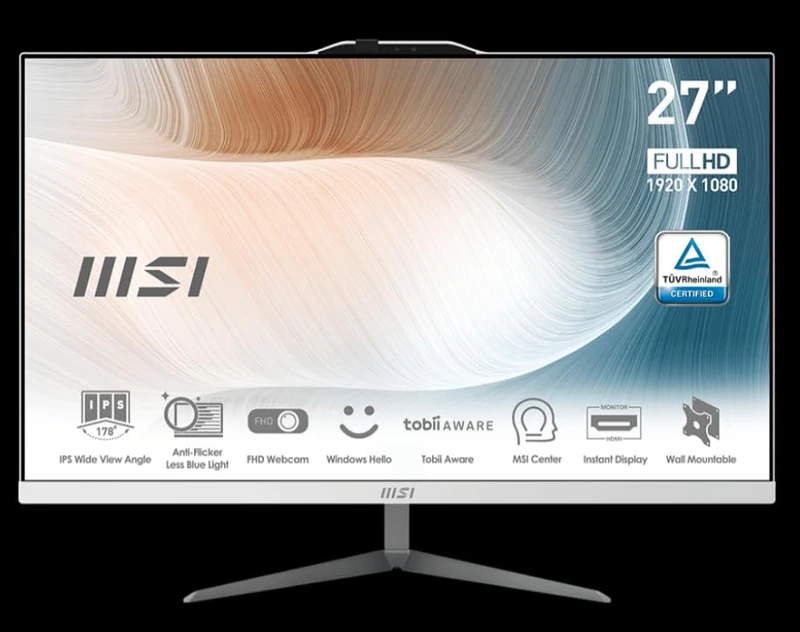 MSI Notebook brand PC AIO 27 MODERN AM272P 12M-416IT I5-1240P 8GB 512GB SSD WHITE WIN 11 PRO
