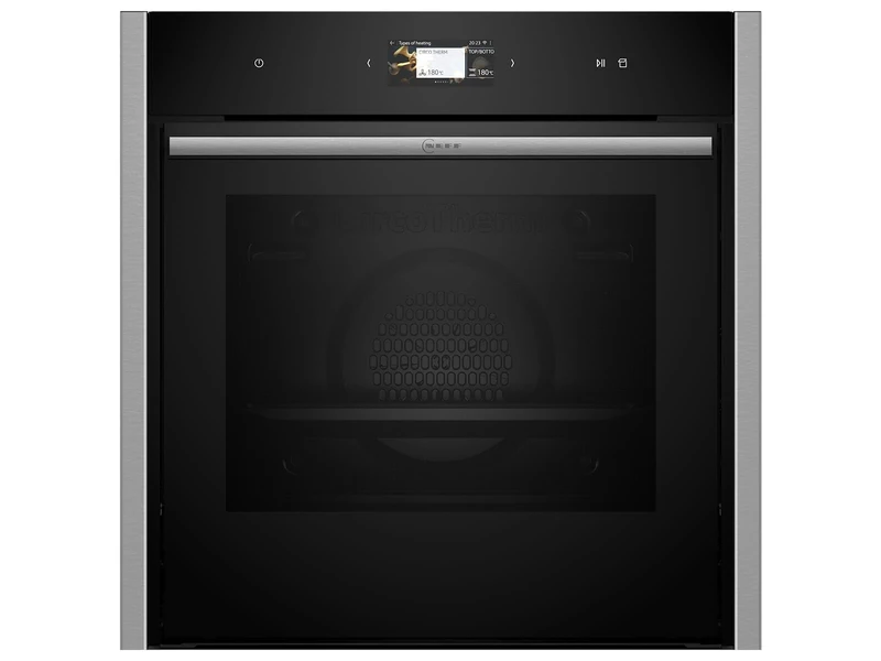 NEFF B64VS71N0 Built-in Oven N90, Built-in Oven, 60 x 60 cm, Slide&Hide, Full Touch TFT Display, Favorit, Vario Steam, Soft Open & Close, Black