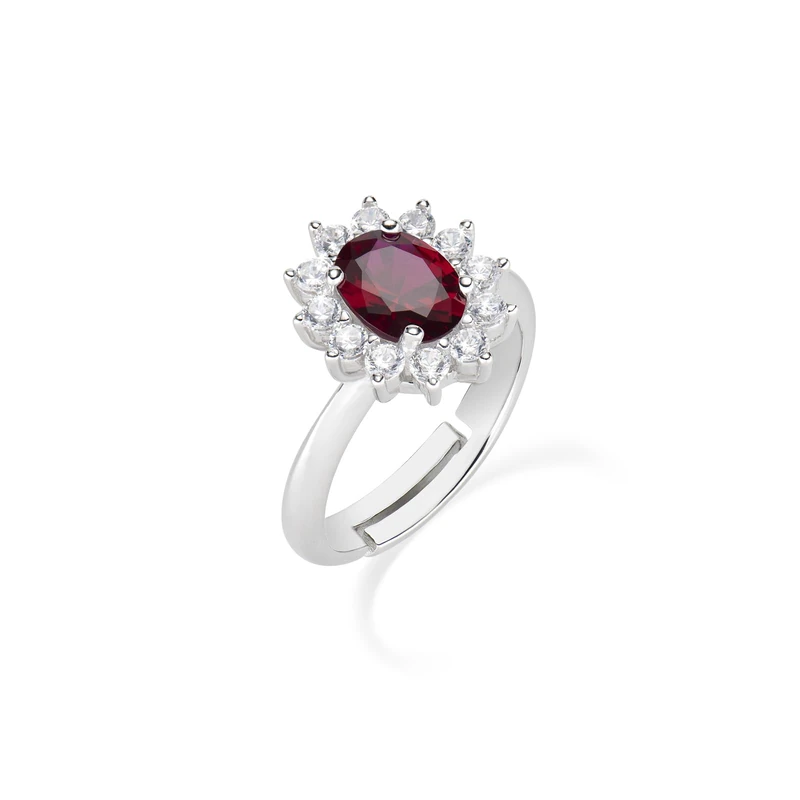 Amen Ring (P) Lady, Anel Silver Tam. 2 (14/16), Prata 925 (3.61 grams), Lady 1.5 cm ANLDGBBR2 Brand, One Size, Metal, No Gemstone, one size, Metal, No Gemstone