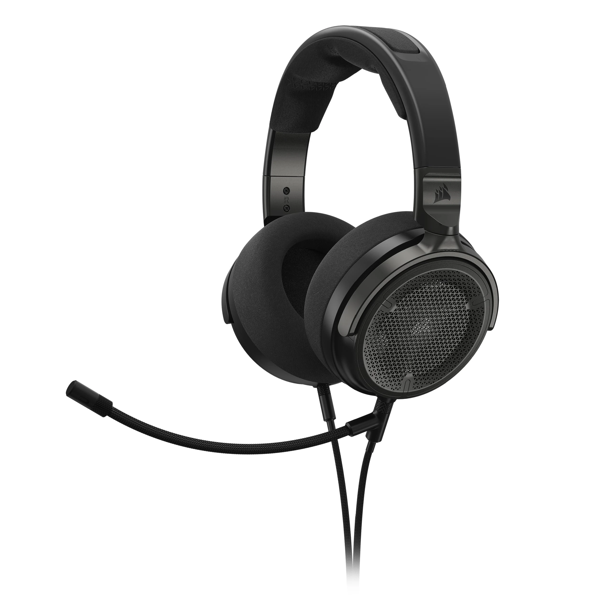Corsair VIRTUOSO PRO Wired Open Back Gaming Headset - Detachable Uni-Directional Microphone - 50mm Graphene Drivers - 20Hz-40 kHz Frequency Reponse - Carbon