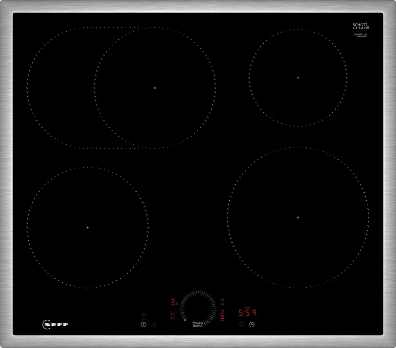 Neff T56SHF1L0 Induction Hob - 60 cm Black with Frame