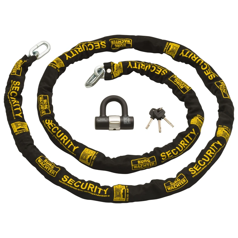 Burg-Wachter 3M Sold Secure Gold Security U Lock Kit Black