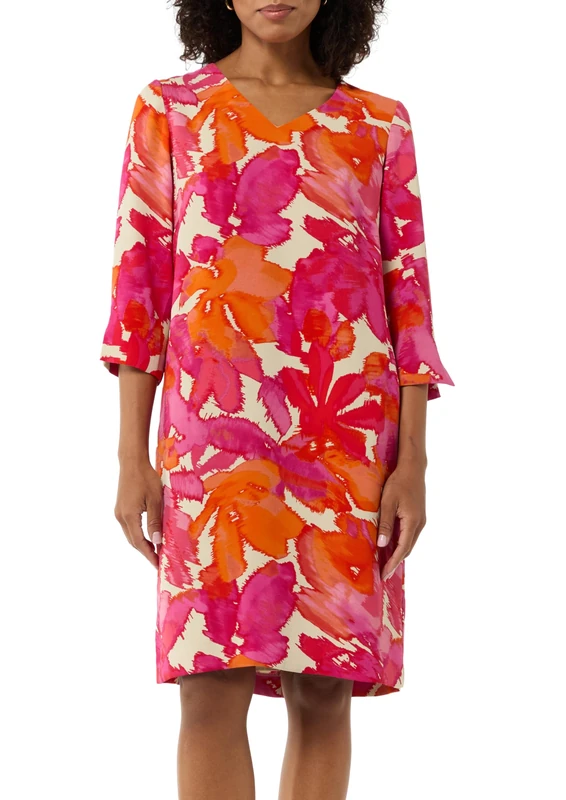 comma Women's 2145065 Dress, Red-42A8, 8