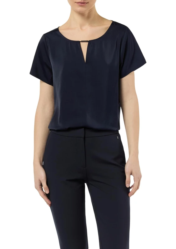 comma Women's 2145276 Blouse, Navy, 16 - Image 1