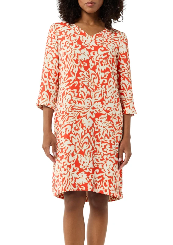 comma Women's 2145065 Dress, Orange-42a5, 14