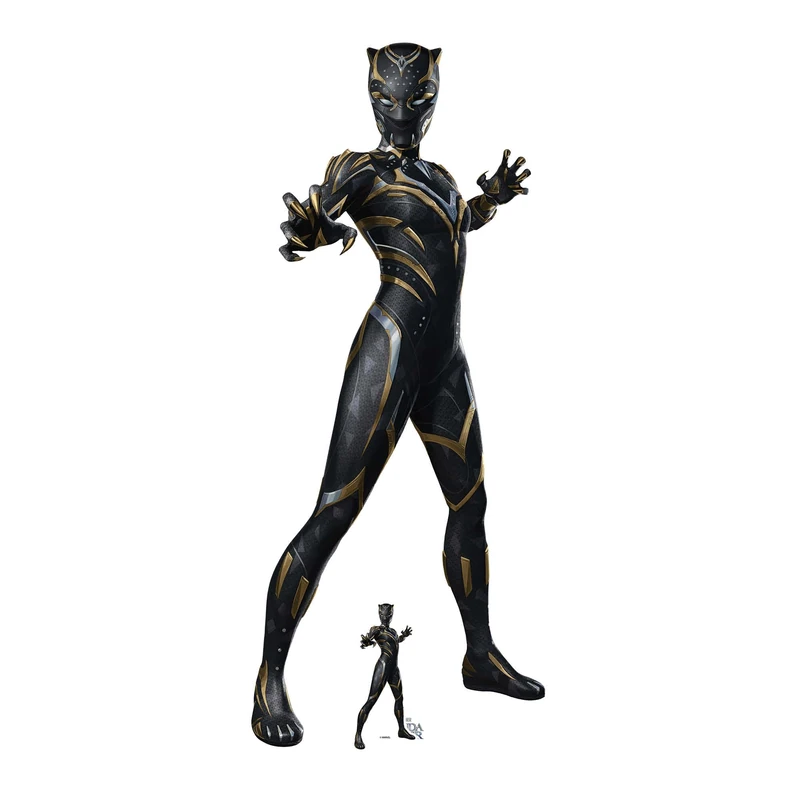 Star Cutouts SC4302 Shuri Black Panther Cardboard Cutout With Mini - Wakanda Forever - Image 1