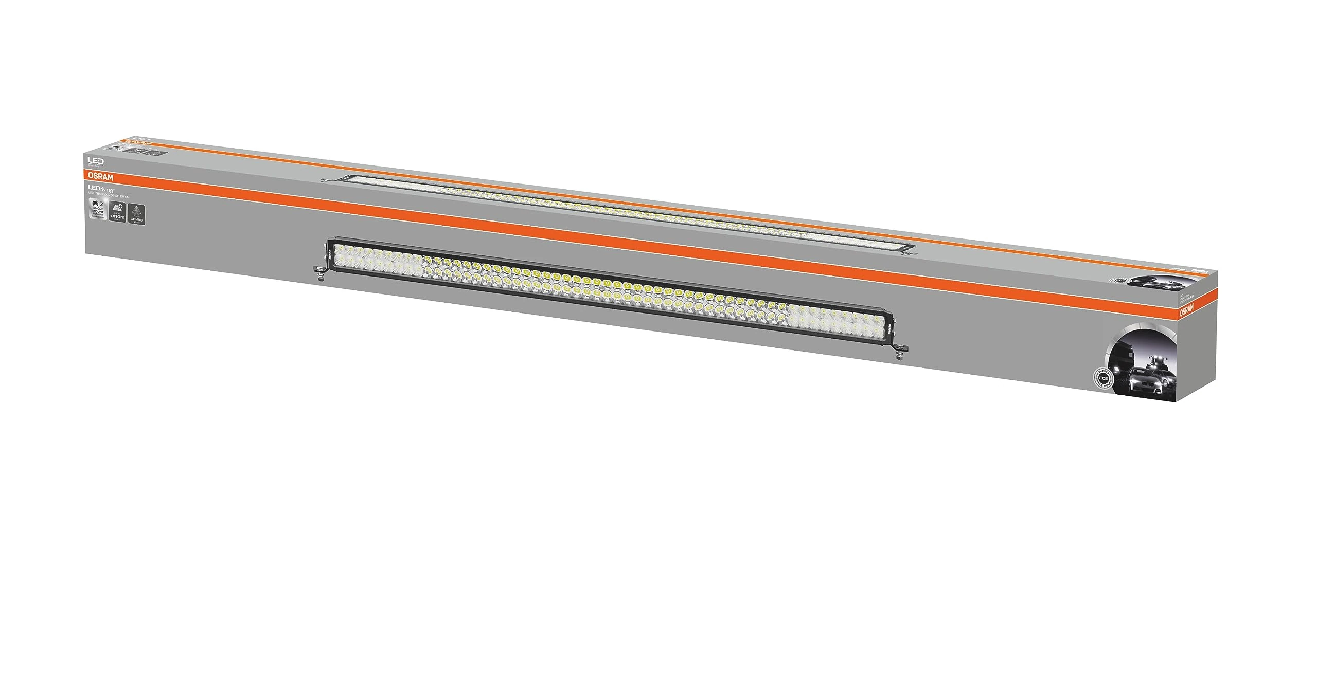OSRAM LEDriving® Lightbar VX1250-CB DR SM, LED driving light for far/near-field lighting, combo beam, 6000K, 13700lm, light beam up to 410m, 12V/24V, ECE approval