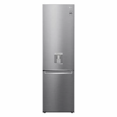 LG GBF62PZGGN NatureFRESH™ 60cm Free Standing Fridge Freezer Silver Steel D