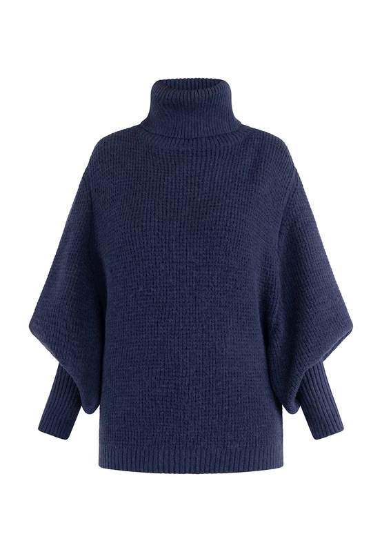 CARNEA Women's Knit Sweater 25828828-ca04, Navy, M/L, Medium-Large