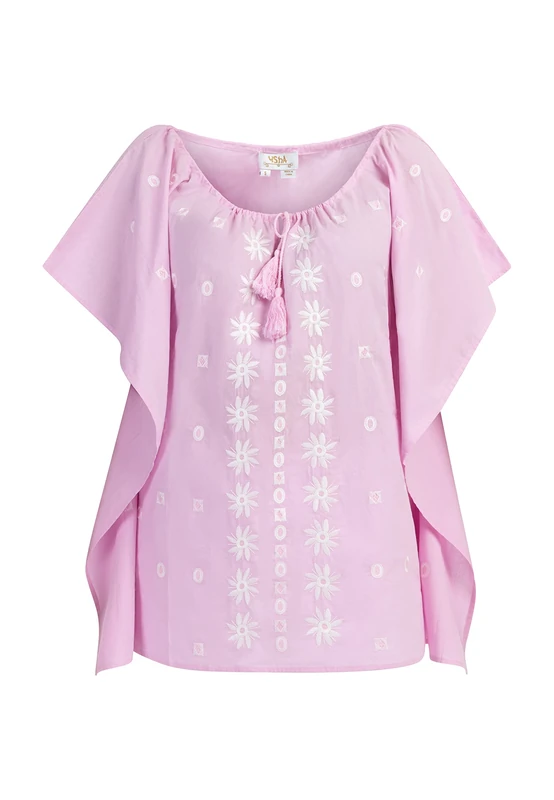 ALARY Women's Poncho 15826565-al01, Pink White, XL Sweater