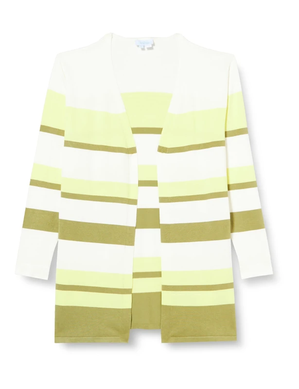 Colina Women's 15426485-co02 Knitted Cardigan White Green XL/XXL Sweater