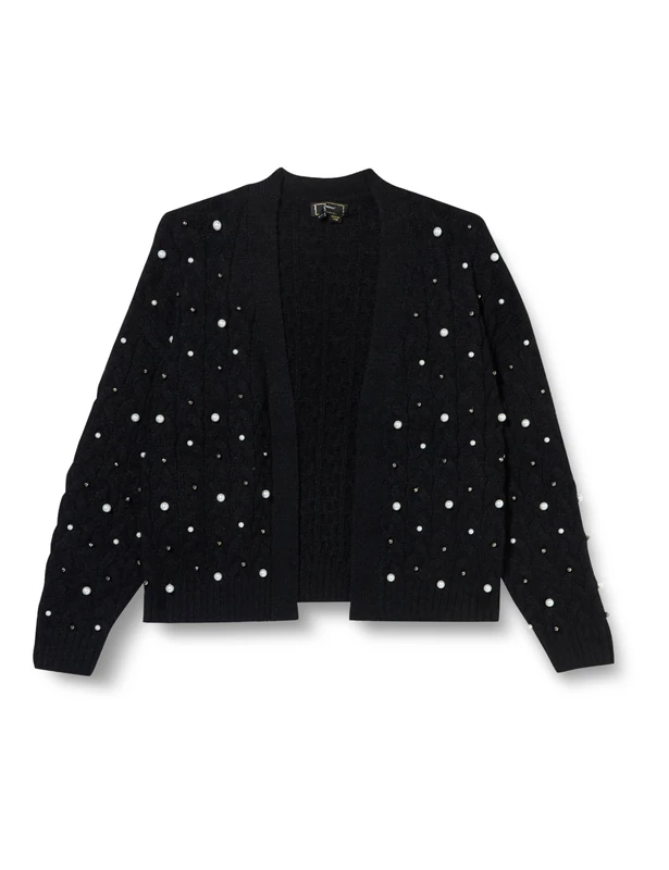 paino Women's Cardigan 11025482-pa01, Black, XL/XXL Sweater - Image 1