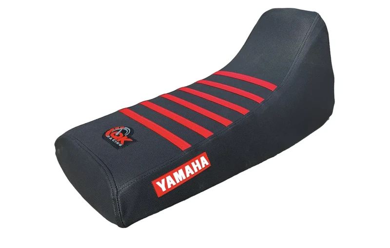 QK RACING Black Top Polyester Multi Grip Waterproof Seat Cover - Custom Fit for Yamaha ATV Blaster 200 YSF (1998-2006)