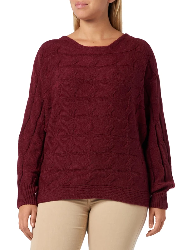 nascita Women's Dark Cherry RED Knit Jumper 11025480-na03 M/L Sweater - Image 1