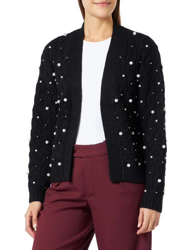 NALLY Women's Cardigan 11025482-na02, Black, Xs/S Sweater - Image 1