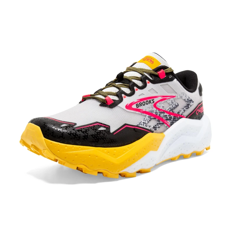 BROOKS 1204041B094 Caldera 7 Women Lunar Rock/Lemon Chrome/Black UK 6