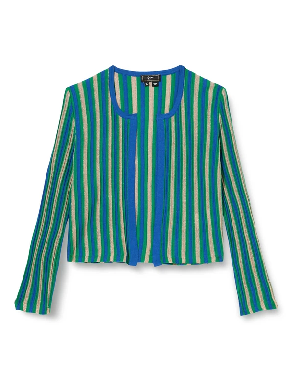 NALLY Women's Cardigan 11026972-na02, Blue Multicoloured, XL Sweater - Image 1