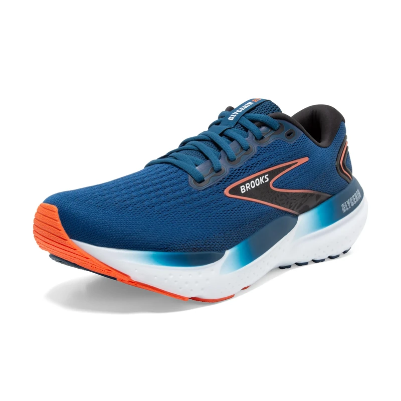 BROOKS 1104191D474 Glycerin 21 Men Blue Opal/Black/Nasturtium UK 9