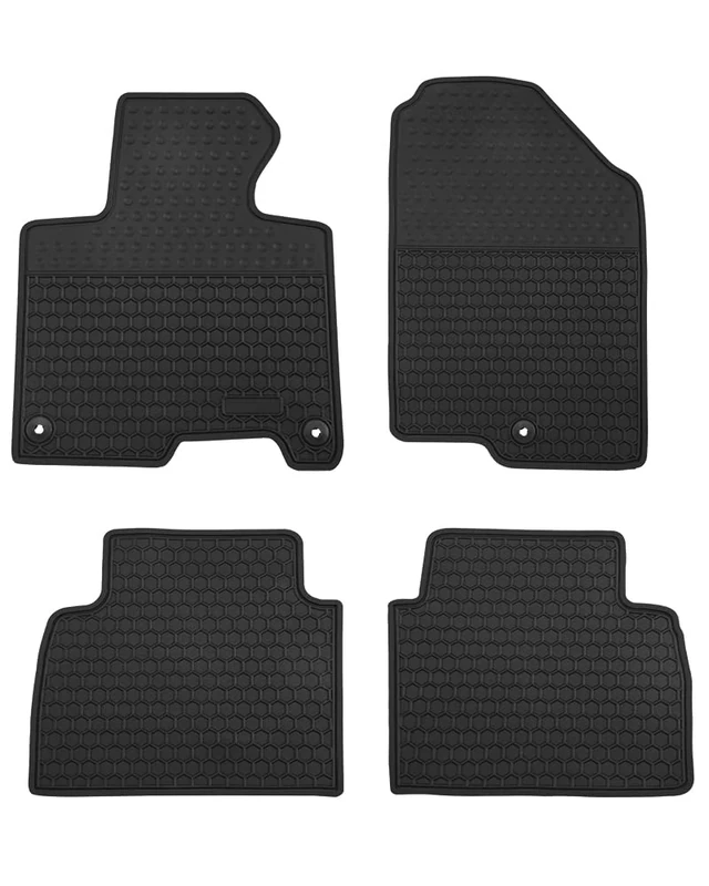 Megiteller Car Floor Mats Custom Fit for Kia Sportage 2023 2024（Non Hybrid） Odorless Washable Heavy Duty Rubber (All Weather) Floor Liners Set Black