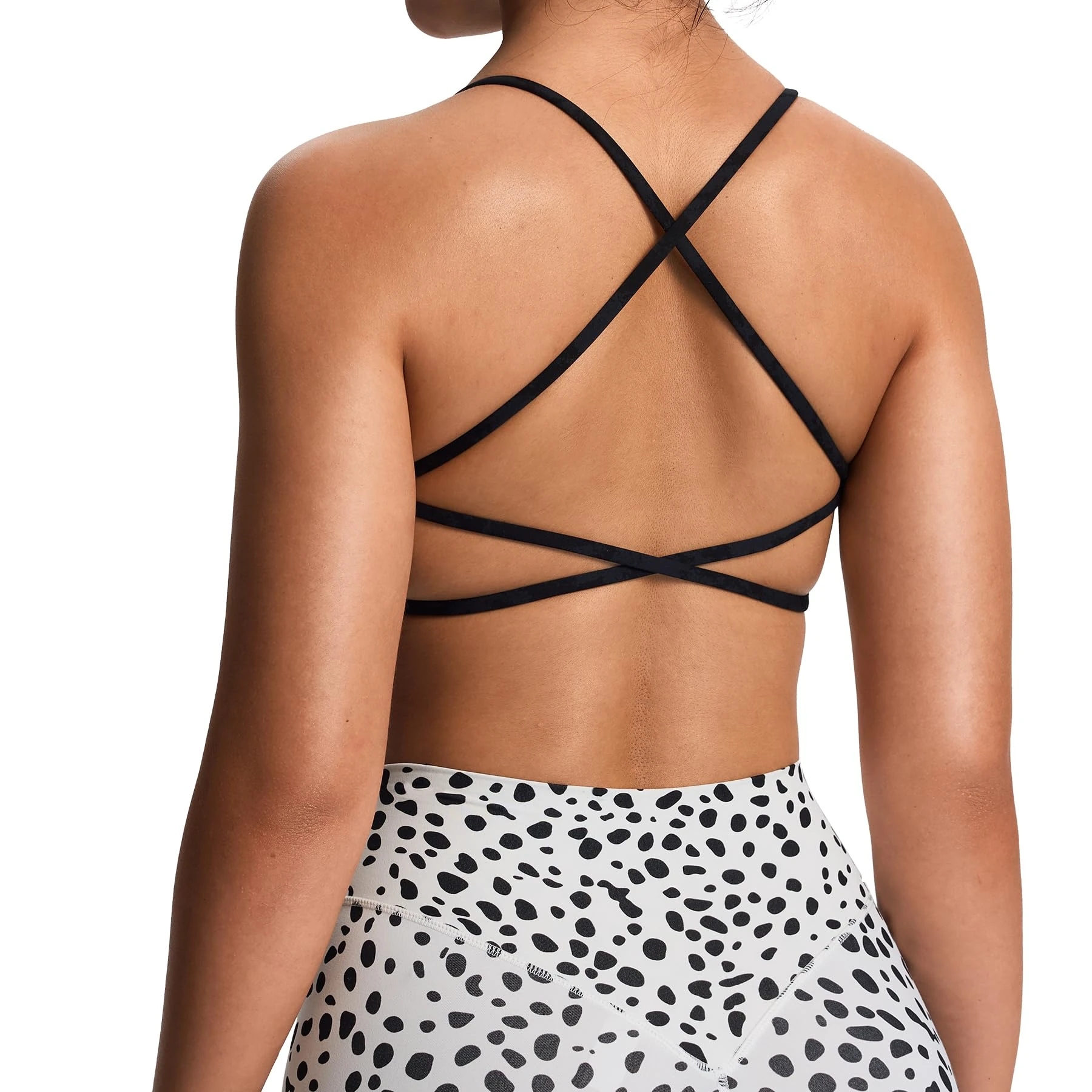 Aoxjox Women's Seamless Leggings, Opaque, Cloud Black, S