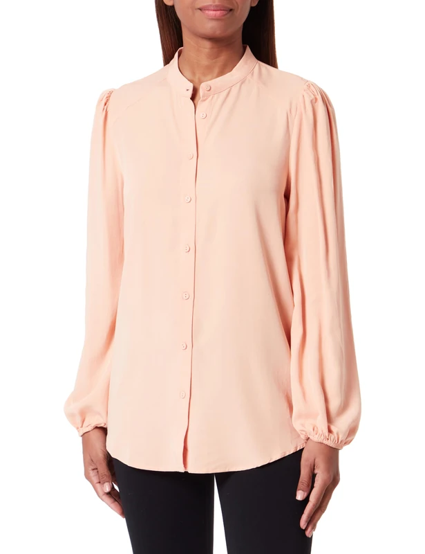 Colina Women's Blouse, Peach Orange, S