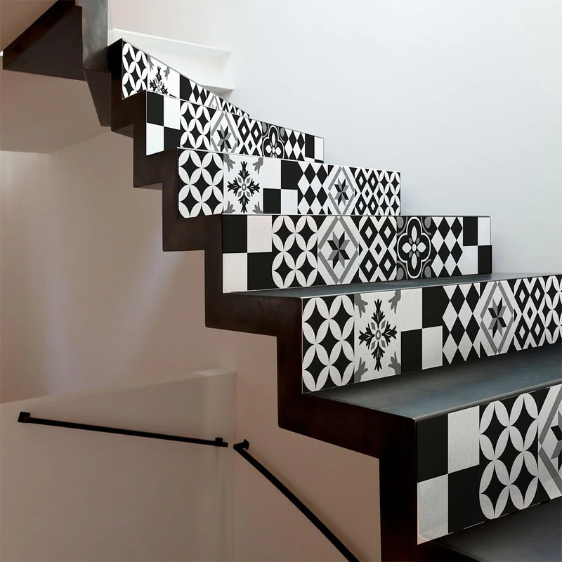Ambiance Sticker Pinocito Stair Tile Stickers for Stairs Tiles - 2 Strips of 15.5 cm x 108.5 cm